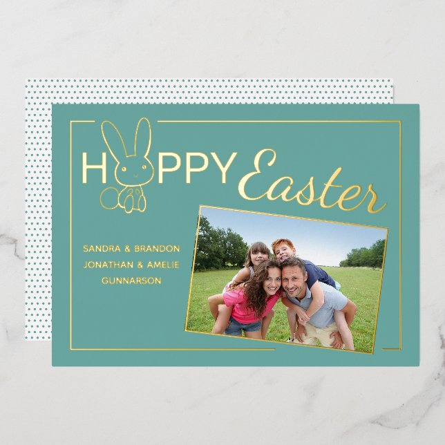 Personalized Custom Photo Easter Greeting Card (Front/Back)