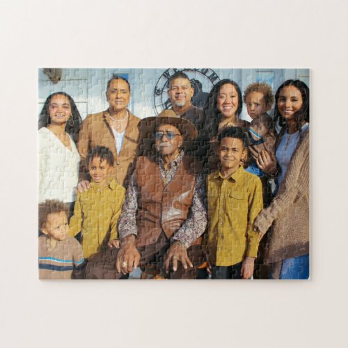 Personalized Custom Photo Family Reunion Jigsaw Puzzle