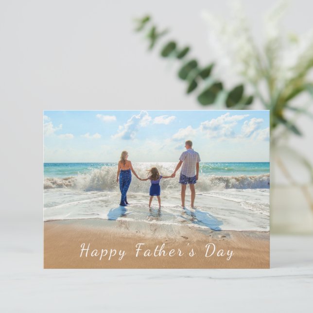 Personalized Custom Photo Father's Day Card (Standing Front)