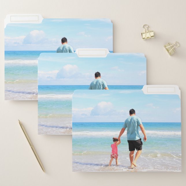 Personalized Custom Photo File Folders (Set)