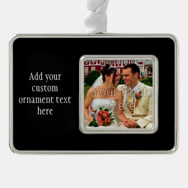 Personalized Custom Photo Gift Christmas Ornament (Front)