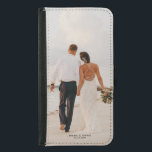 Personalized Custom Photo Gift Samsung Galaxy S5 Wallet Case<br><div class="desc">Turn your happiest memories into a personalized iPhone case.  A one-of-a-kind keepsake gift that you can add your photo and name to make it your own.</div>