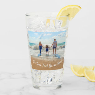 Personalized Custom Photo Glass Your Text Name