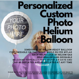 Personalized Custom Photo Helium Balloon