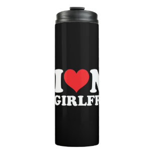 Personalized Custom Photo I Love My Girlfriend Thermal Tumbler