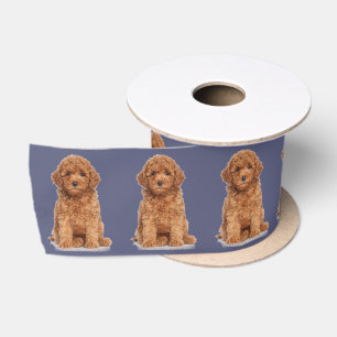 Personalized custom photo image dusty lavender satin ribbon