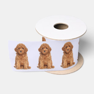 Personalized Custom photo image light lavender Satin Ribbon