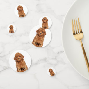 Personalized custom photo image name text confetti