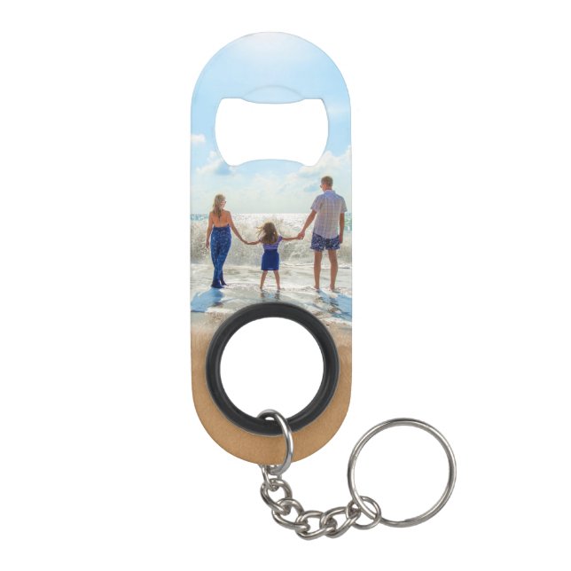 Personalized Custom Photo Keychain Bottle Opener (Back)