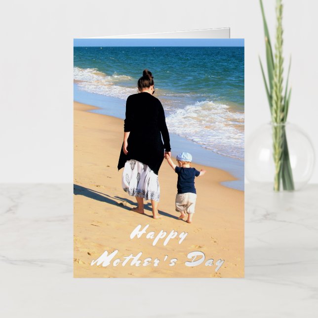 Personalized Custom Photo Mother's Day Card (Front)