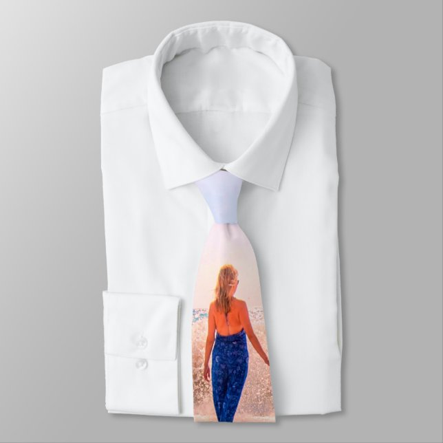 Personalized Custom Photo Neck Tie Your Photos (Tied)