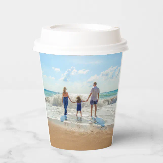 Personalized Custom Photo Paper Cups Your Design | Zazzle
