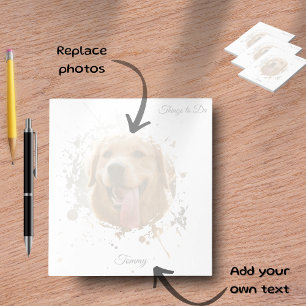 Personalized Custom Photo Pet with Name Notepad