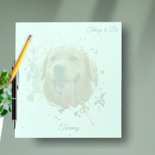 Personalized Custom Photo Pet with Name Notepad
