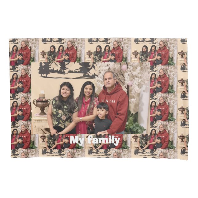 Personalized Custom Photo Picture Friends Family  Pillow Case (Front)