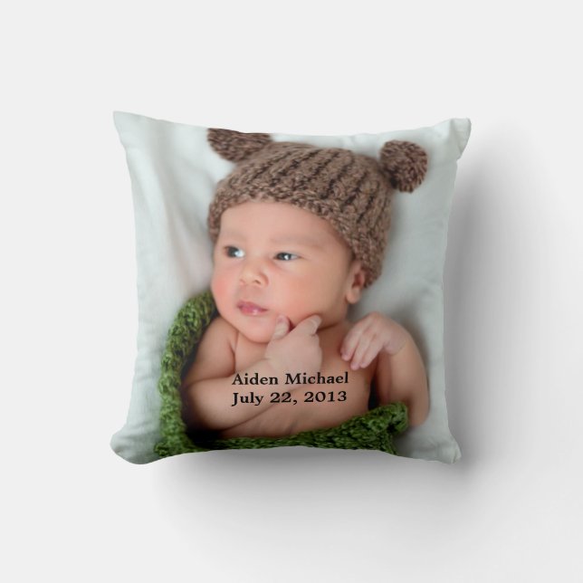 Personalized Custom Photo Pillow (Front)