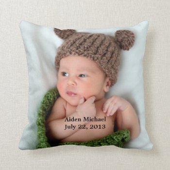 Personalized Custom Photo Pillow by personalizit at Zazzle