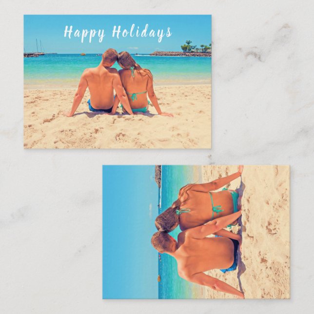 Personalized Custom Photo Summer Card (Front/Back)