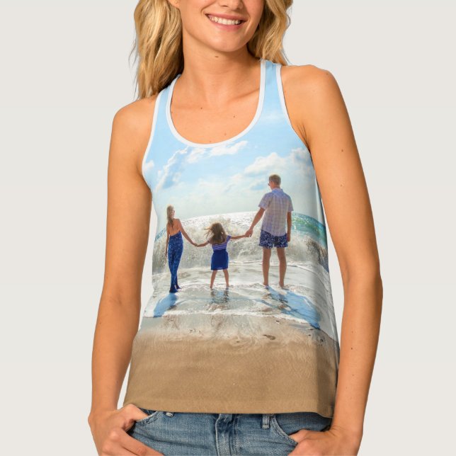 Personalized Custom Photo Tank Top Design Your Own (Front)