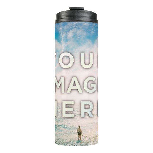 Personalized Custom Photo Thermal Tumbler (Front)