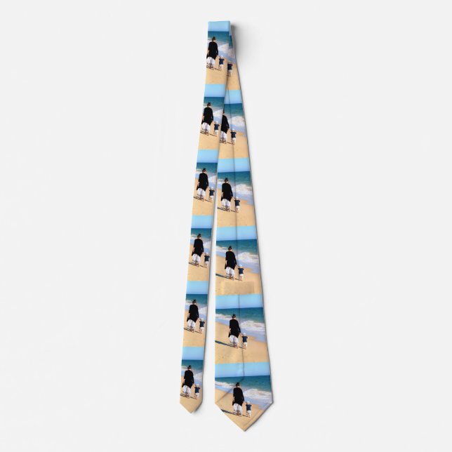 personalized tie with photo on back