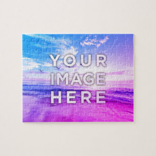 Personalized Custom Photo Vaporwave Jigsaw Puzzle