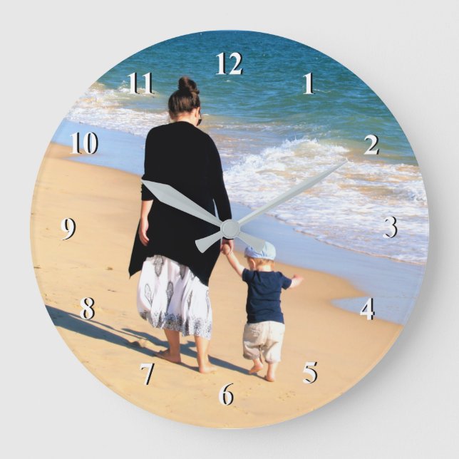 Personalized Custom Photo Wall Clock (Front)