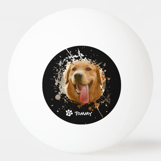 Personalized Custom Photo with Name   Ping Pong Ball (Front)