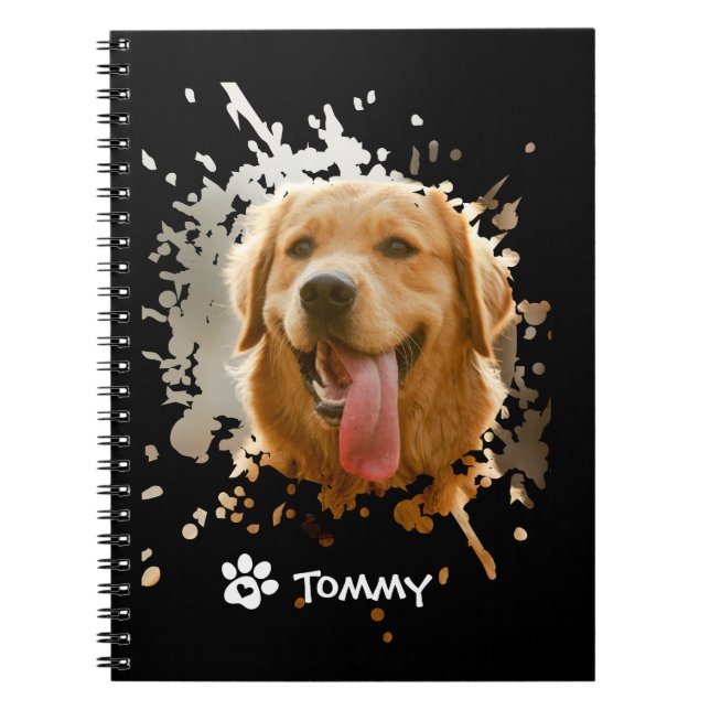 Personalized Custom Photo with Name Spiral Photo  Notebook (Front)