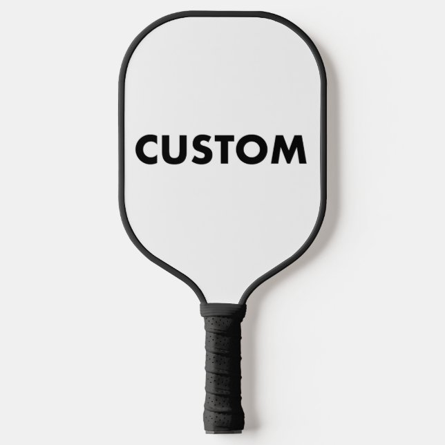 Personalized Custom Pickleball Paddle BLACK Handle (Front)