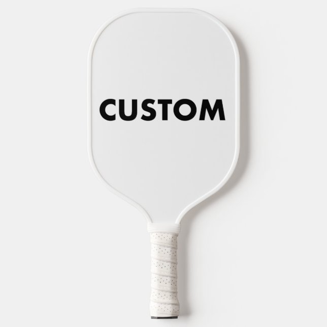 Personalized Custom Pickleball Paddle WHITE Handle (Front)