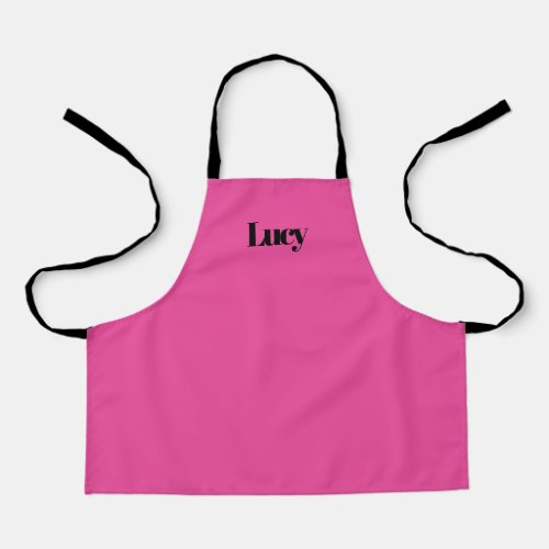 Personalized Custom Pink Apron for Girl