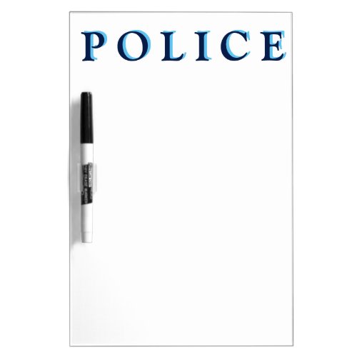 Personalized Custom Police Dry_Erase Board