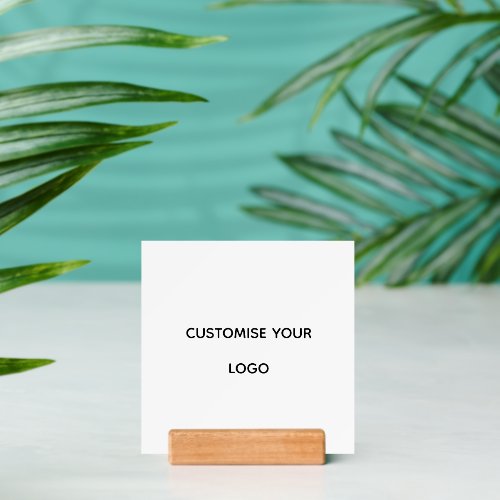 Personalized Custom Print with Wood Block, Holder