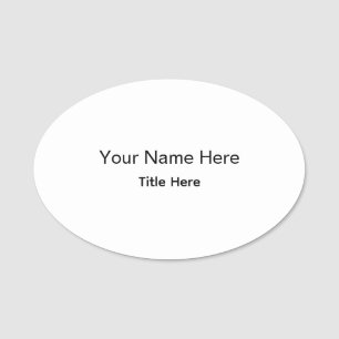 Personalized Custom Professional Employee Magnetic Name Tag