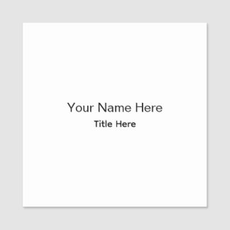 Personalized Custom Professional Employee Magnetic Name Tag