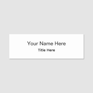 Personalized Custom Professional Employee Magnetic Name Tag