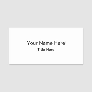 Personalized Custom Professional Employee Magnetic Name Tag