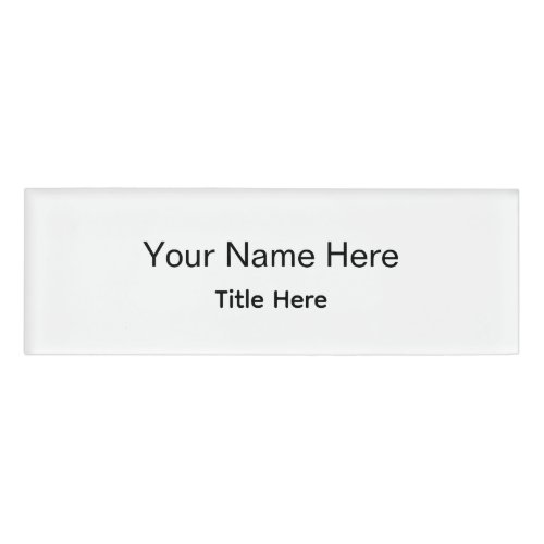 Personalized Custom Professional Employee Name Tag