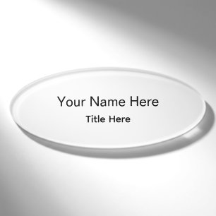 Personalized Custom Professional Employee  Name Tag