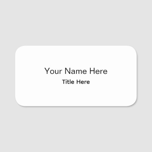 Personalized Custom Professional Employee Name Tag