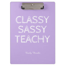 Personalized Custom Purple Teacher Gift Idea