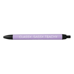 Personalized Custom Purple Teacher Gift Idea Pen
