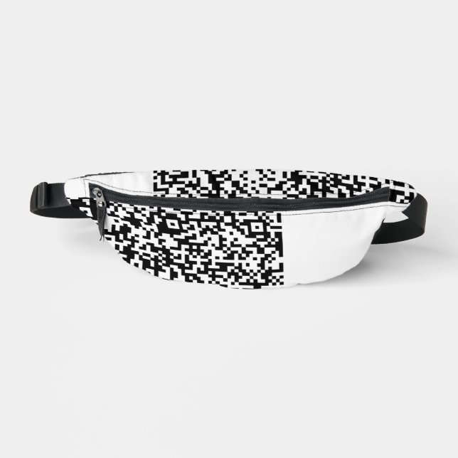 Personalized Custom QR Code Fanny Pack Example (Front)