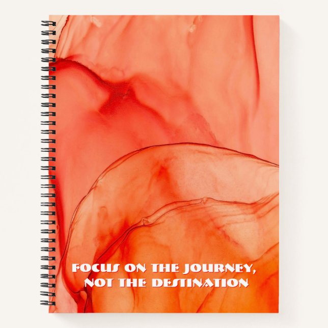 Personalized Custom Quote Spiral Notebook  (Front)