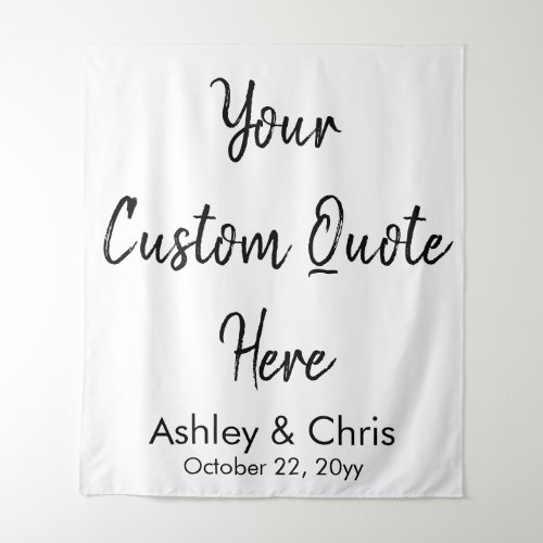 Personalized Custom Quote Wedding Backdrop Prop