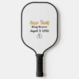 Personalized Custom Ring Bearer, Proposal Gift Pickleball Paddle