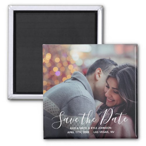 Personalized Custom Save The Date Wedding  PHOTO Magnet