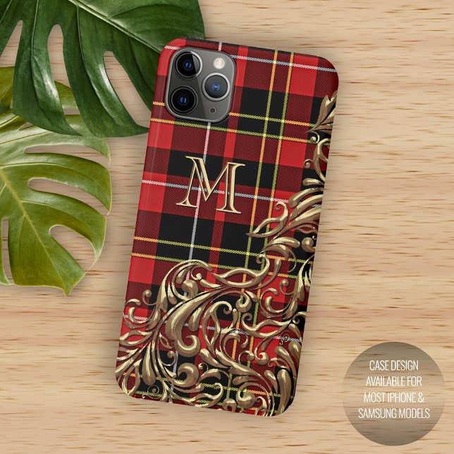 Personalized Custom Scottish Tartan Checks Pattern Iphone Case (Creator Uploaded)