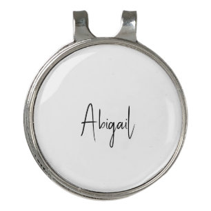 Personalized Custom Script Name Golf Hat Clip